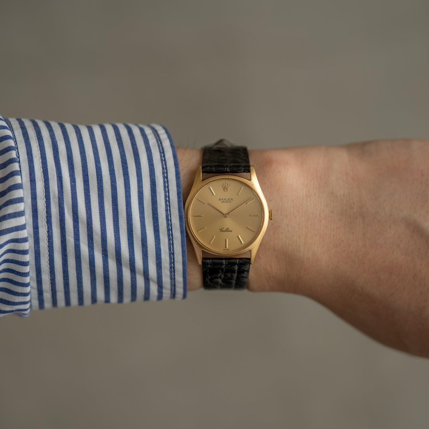 ROLEX Cellini 3804 YG Champagne Dial - Arbitro