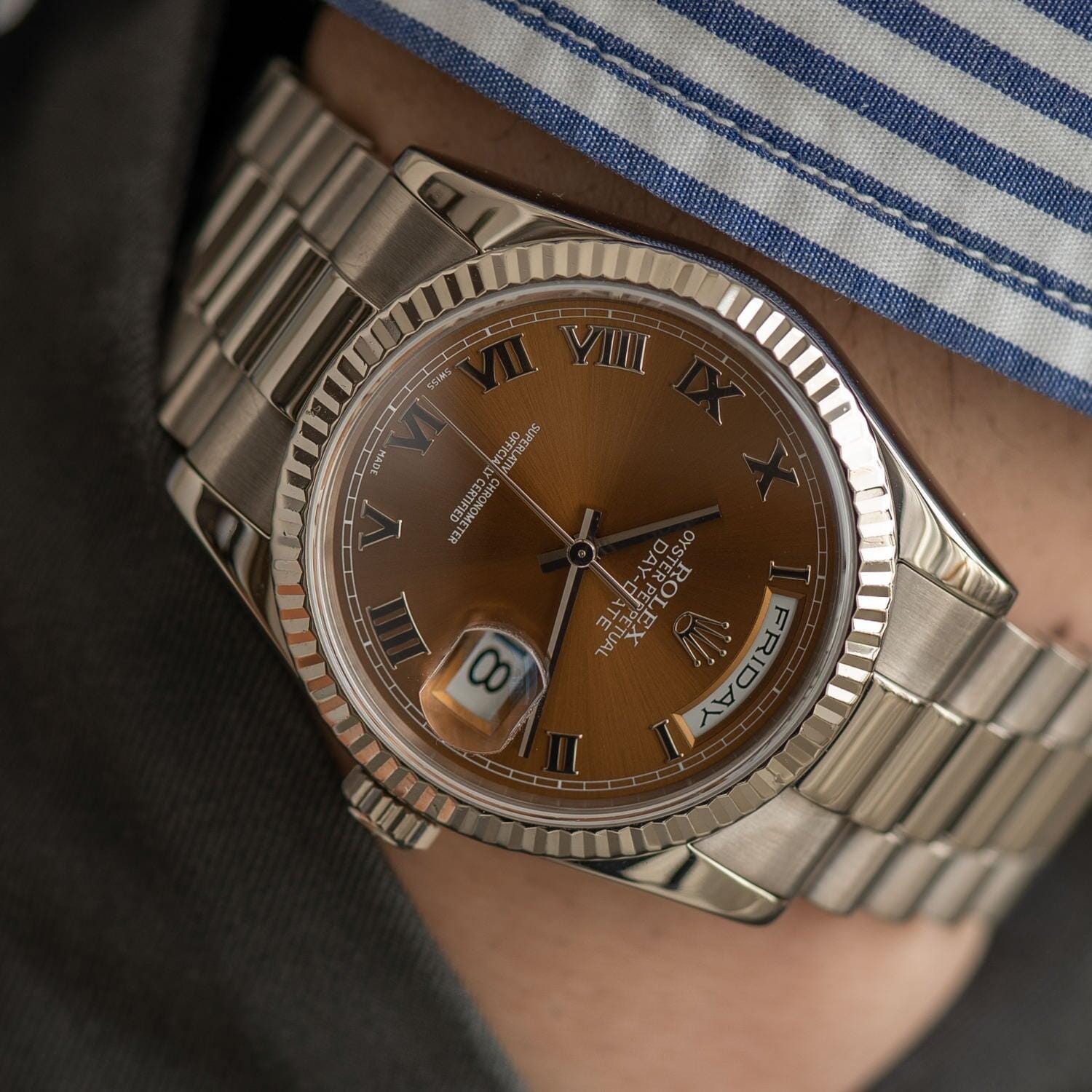 ROLEX Day-Date 118239 WG Havana Dial - Arbitro