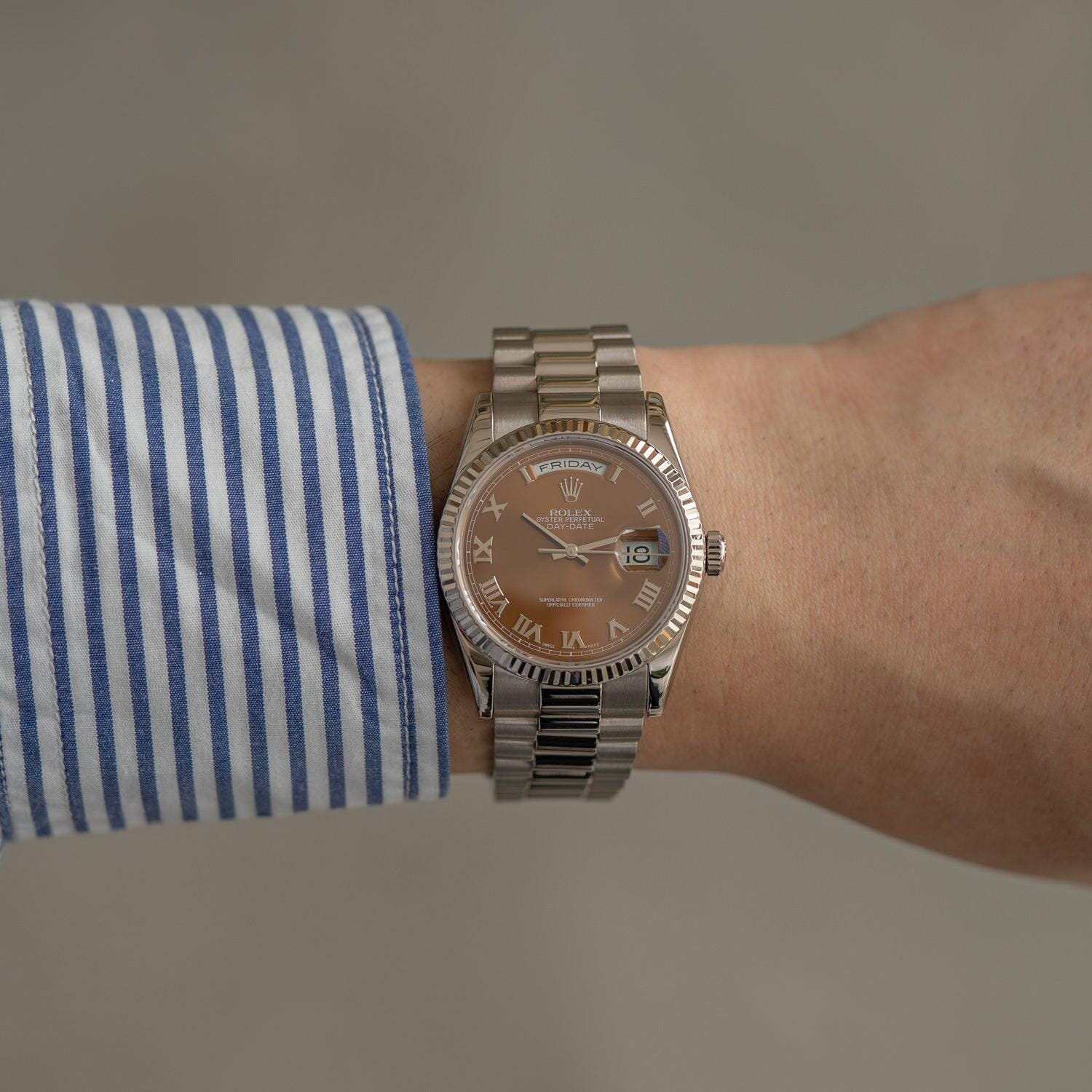ROLEX Day-Date 118239 WG Havana Dial - Arbitro