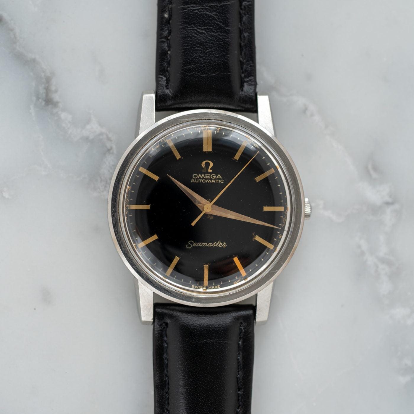 OMEGA Seamaster 165.003 Black Gilt Dial 1960s - Arbitro