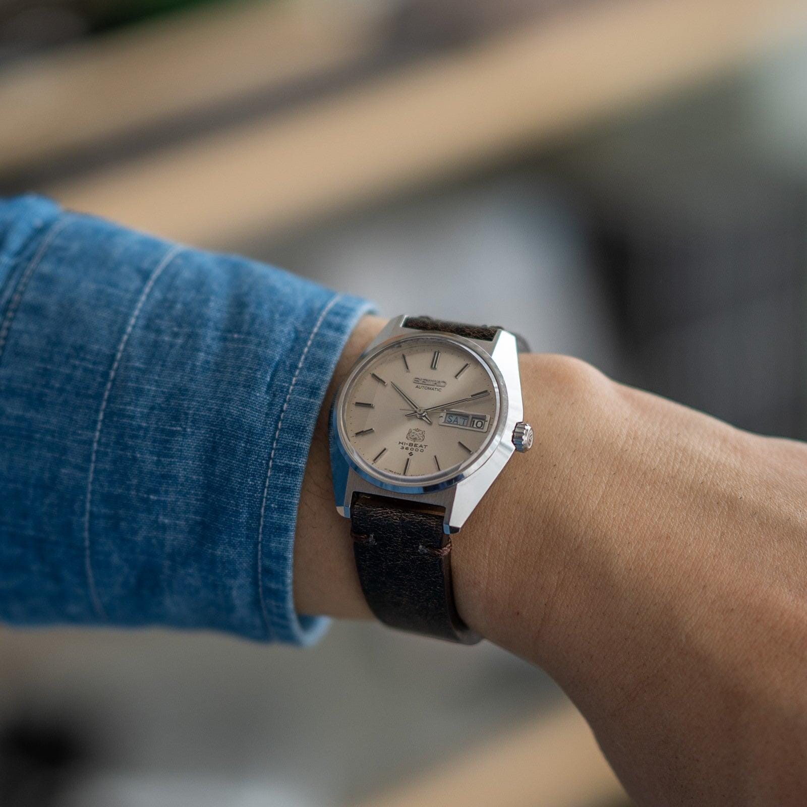 GRAND SEIKO Hi-BEAT 6146-8010 "Arabesque" Faceted Crystal - Arbitro