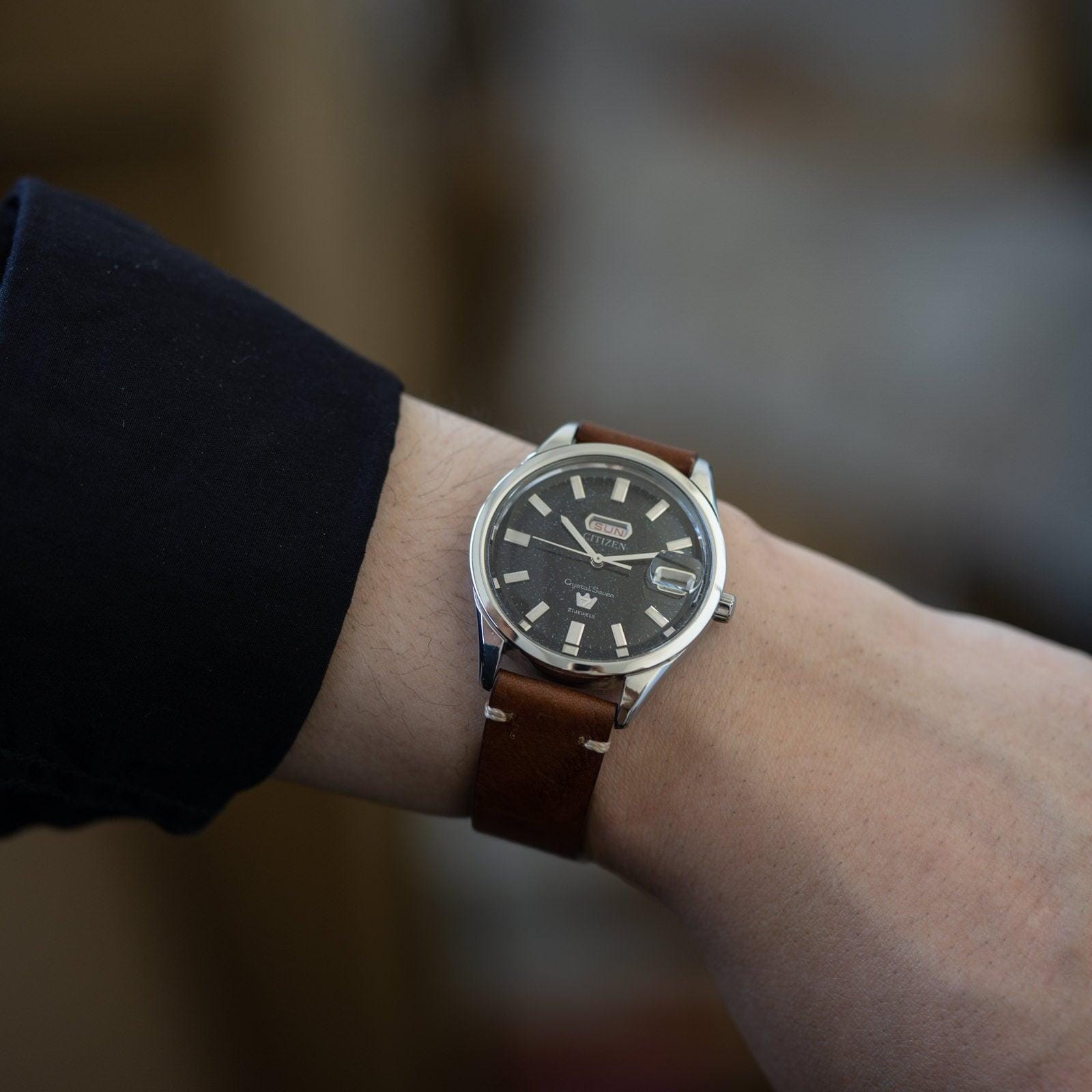 CITIZEN Crystal Seven Star Dust Dial 1960s - Arbitro