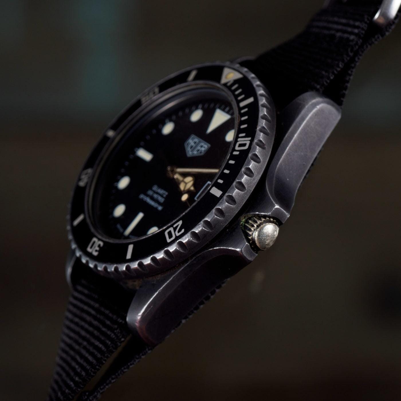 HEUER Diver 980.026 PVD "Black Coral" - Arbitro