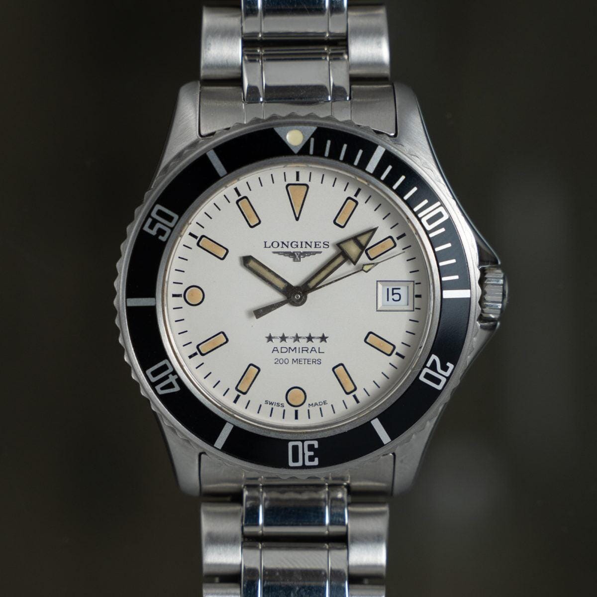 LONGINES Admiral Diver L3.502.4 White Dial 1990s - Arbitro