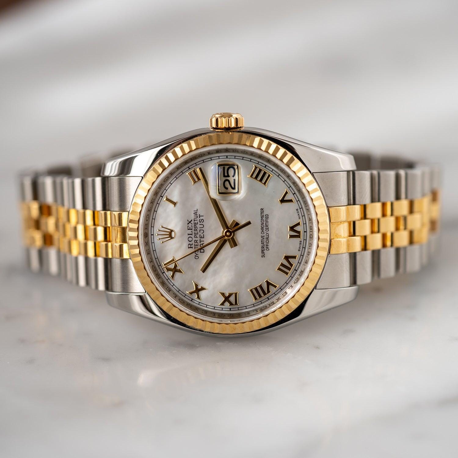 ロレックス デイトジャスト 116233NR シェル文字盤 / ROLEX Datejust 116233 MOP Dial - Arbitro