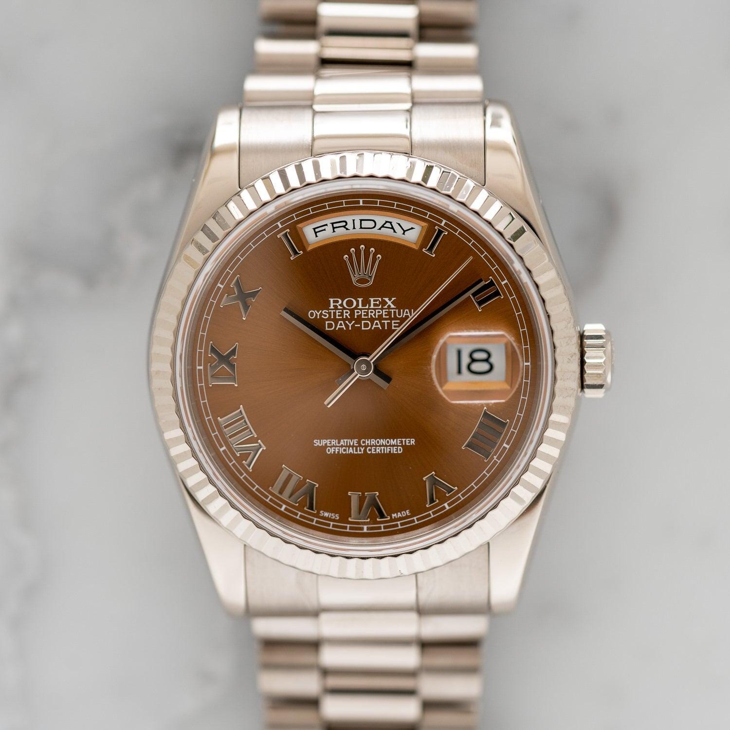 ROLEX Day-Date 118239 WG Havana Dial - Arbitro