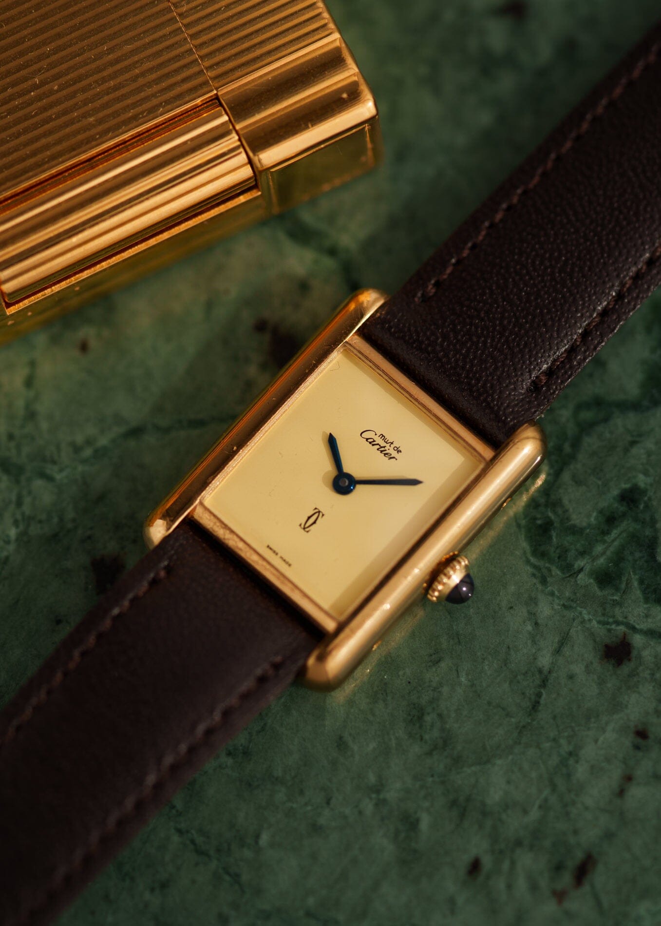 カルティエ マストタンク SM アイボリー 手巻き Watch CARTIER 