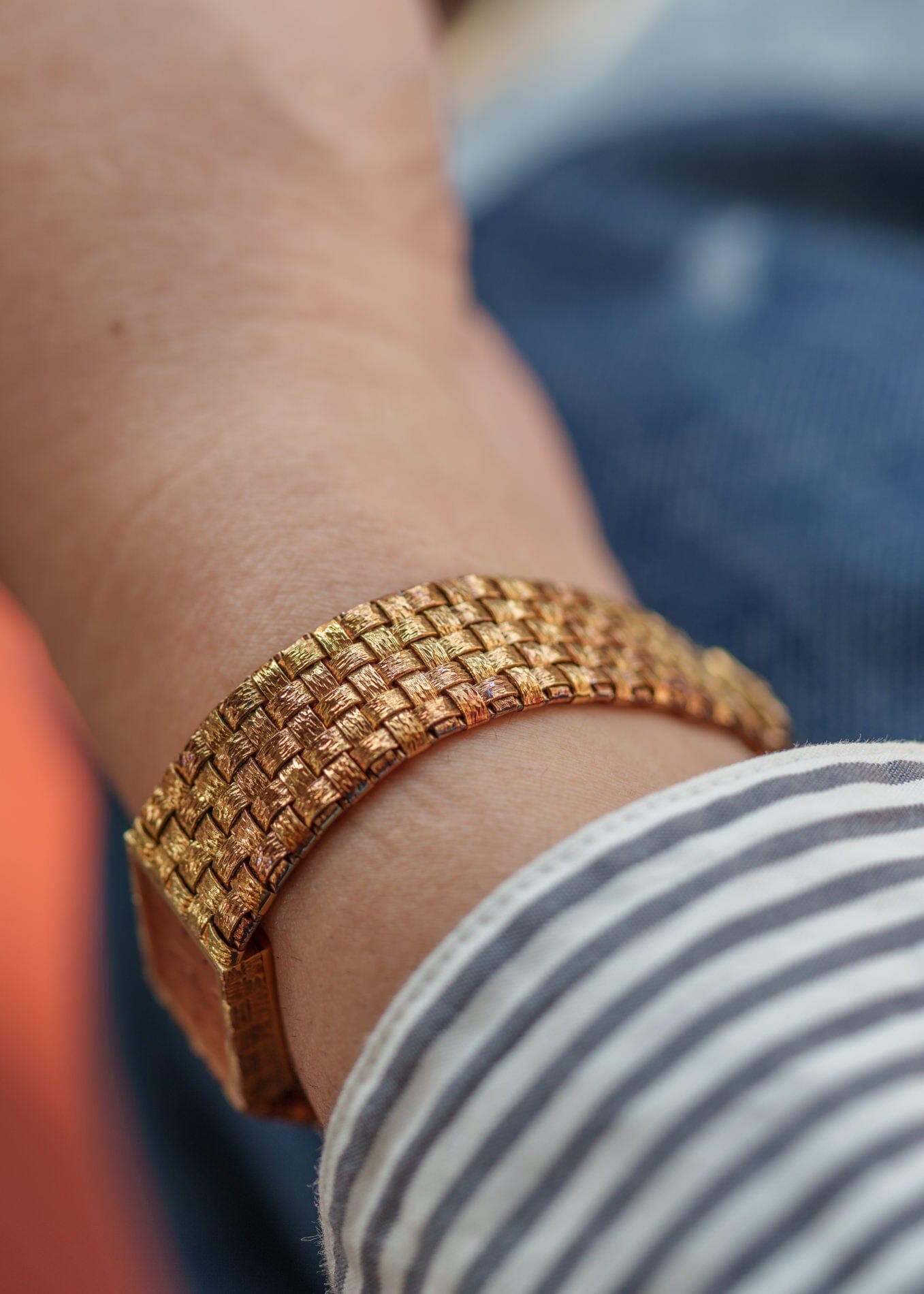 Vacheron Constantin メッシュドール YG シャンパンダイアル Watch VACHERON CONSTANTIN 