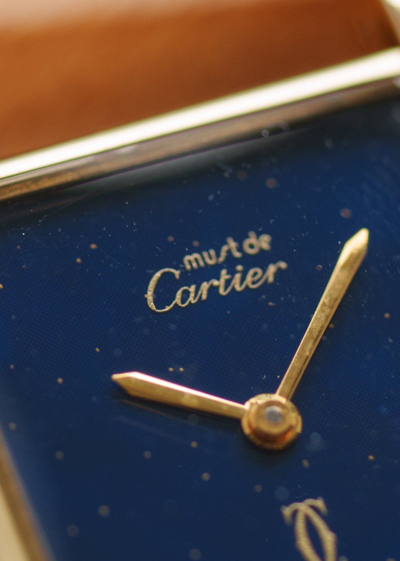 カルティエ マストタンク LM ラピスブルー 手巻き Watch CARTIER 