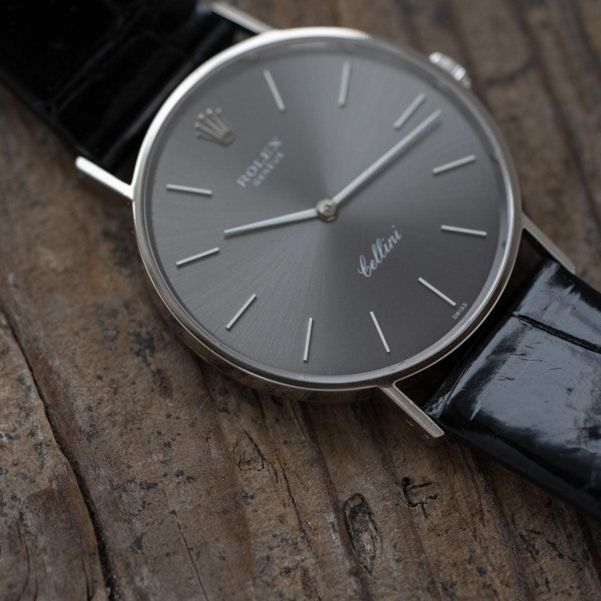 ROLEX Cellini 3833 WG Grey Dial 1970s - Arbitro