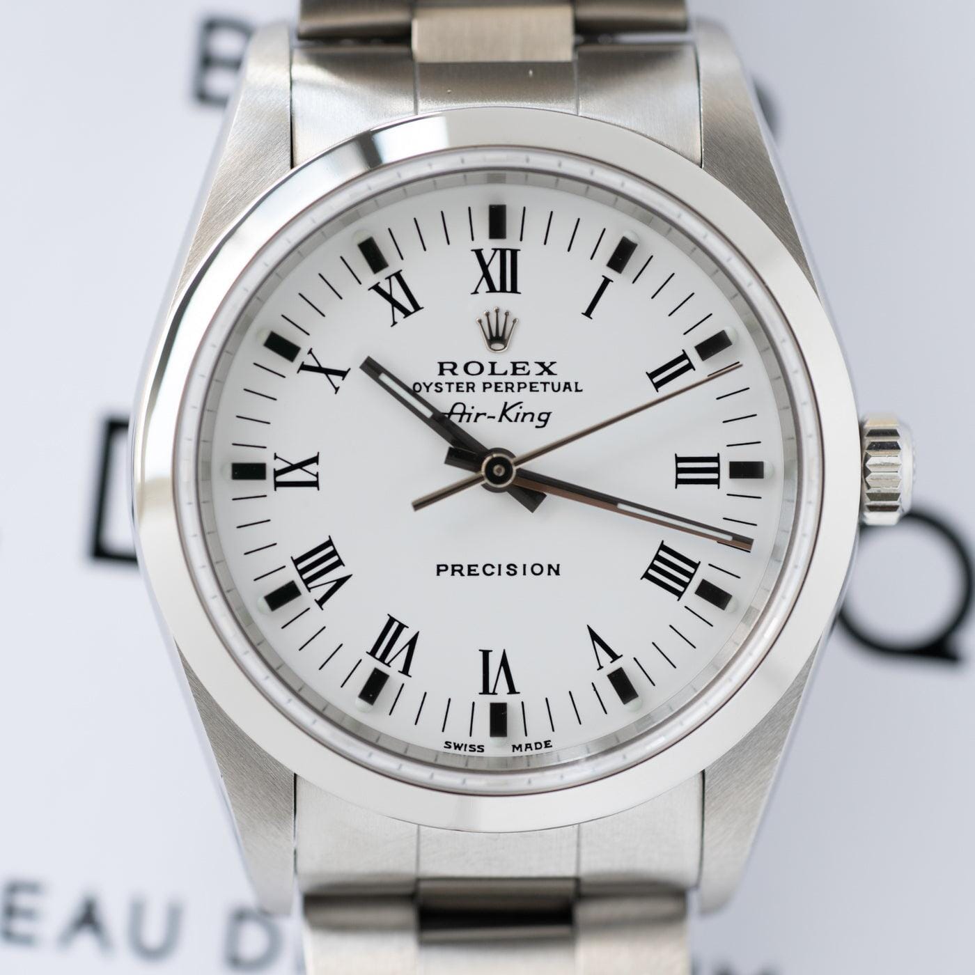 ROLEX Air-King 14000M White Roman Dial - Arbitro