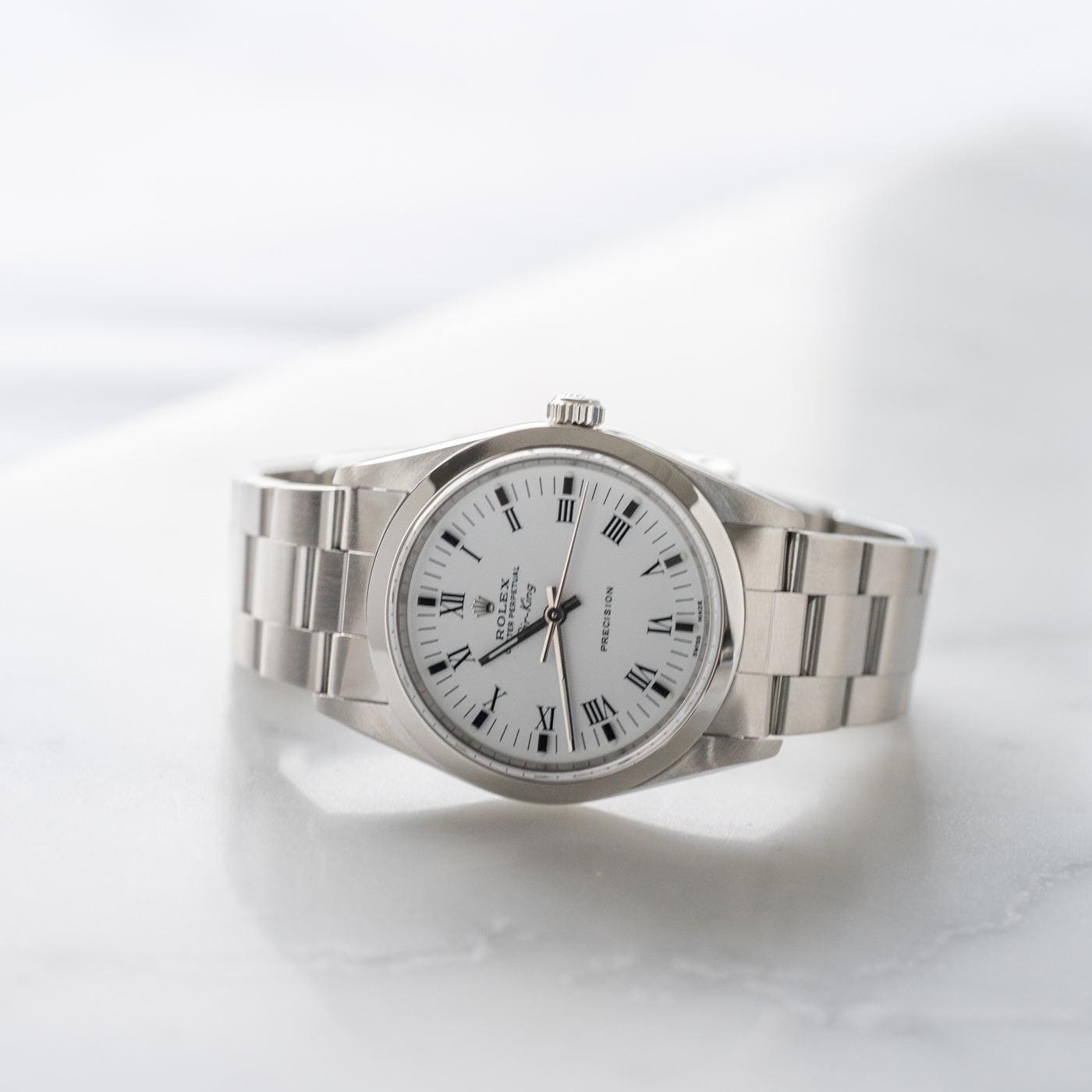 ROLEX Air-King 14000M White Roman Dial - Arbitro