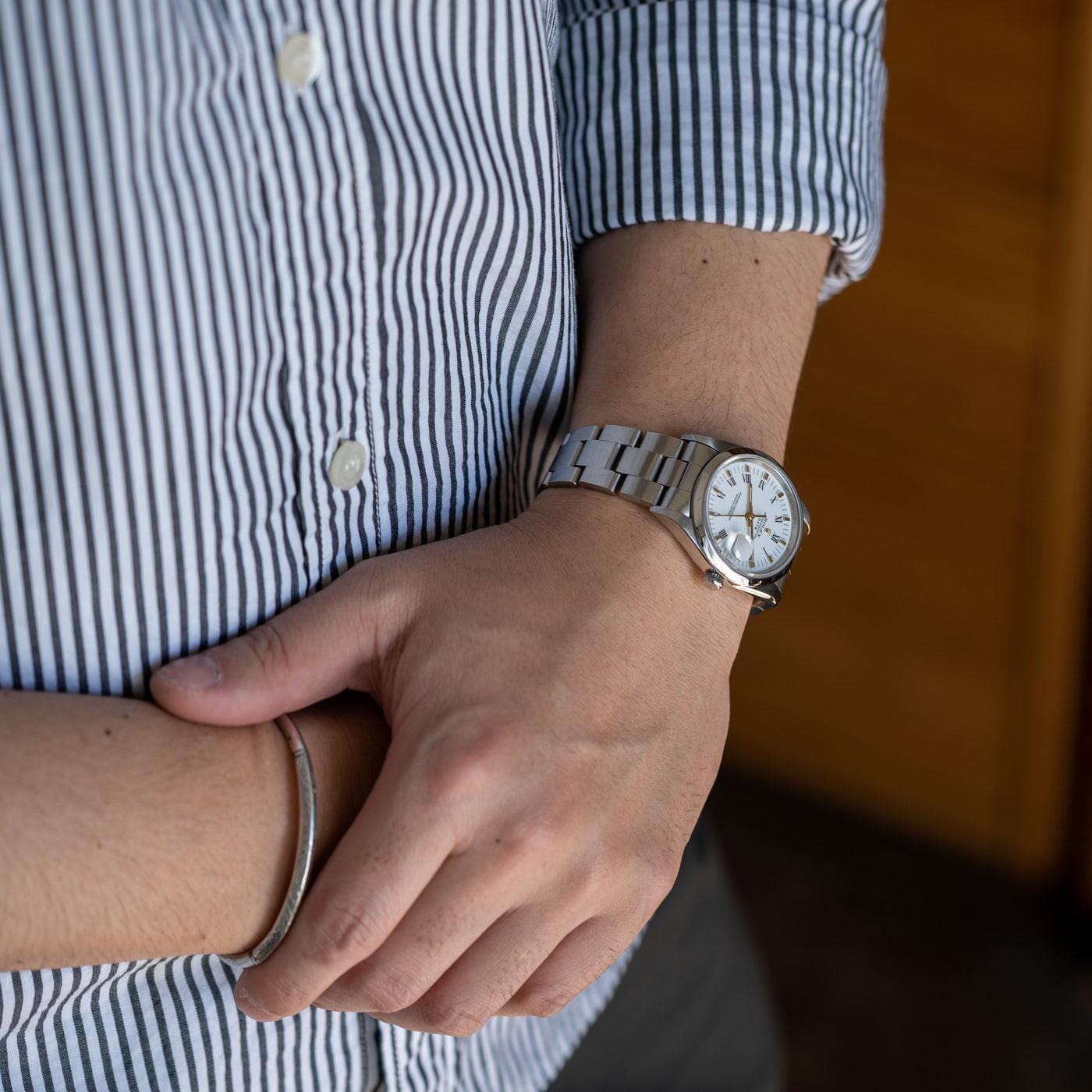 ROLEX Oyster Perpetual Date 15200 White Roman - Arbitro