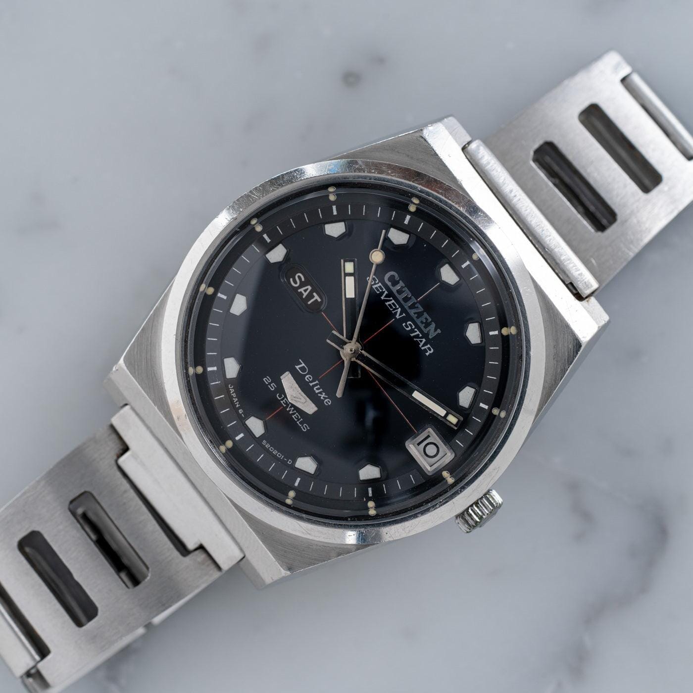 CITIZEN Seven Star Deluxe Black Dial 1960s - Arbitro