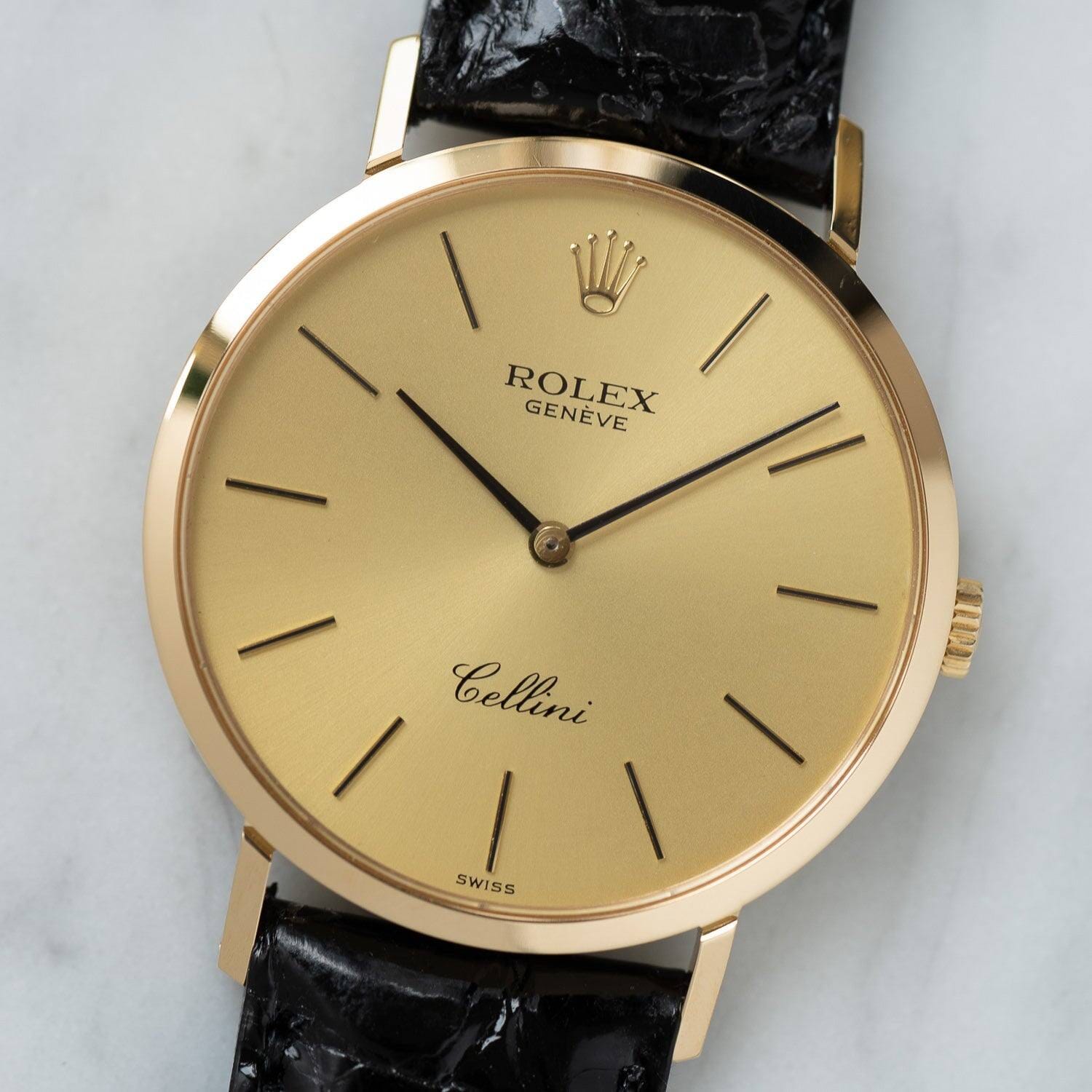 ROLEX Cellini 4112 YG Champagne Dial - Arbitro