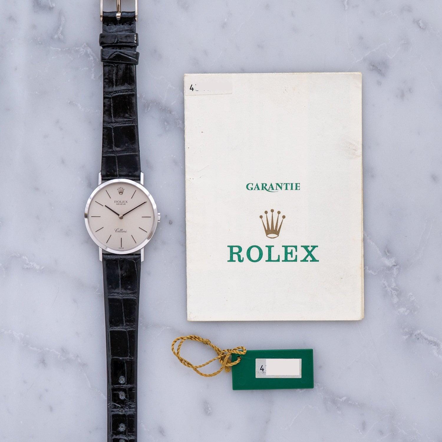 ROLEX Cellini 4112 WG Silver Dial - Arbitro